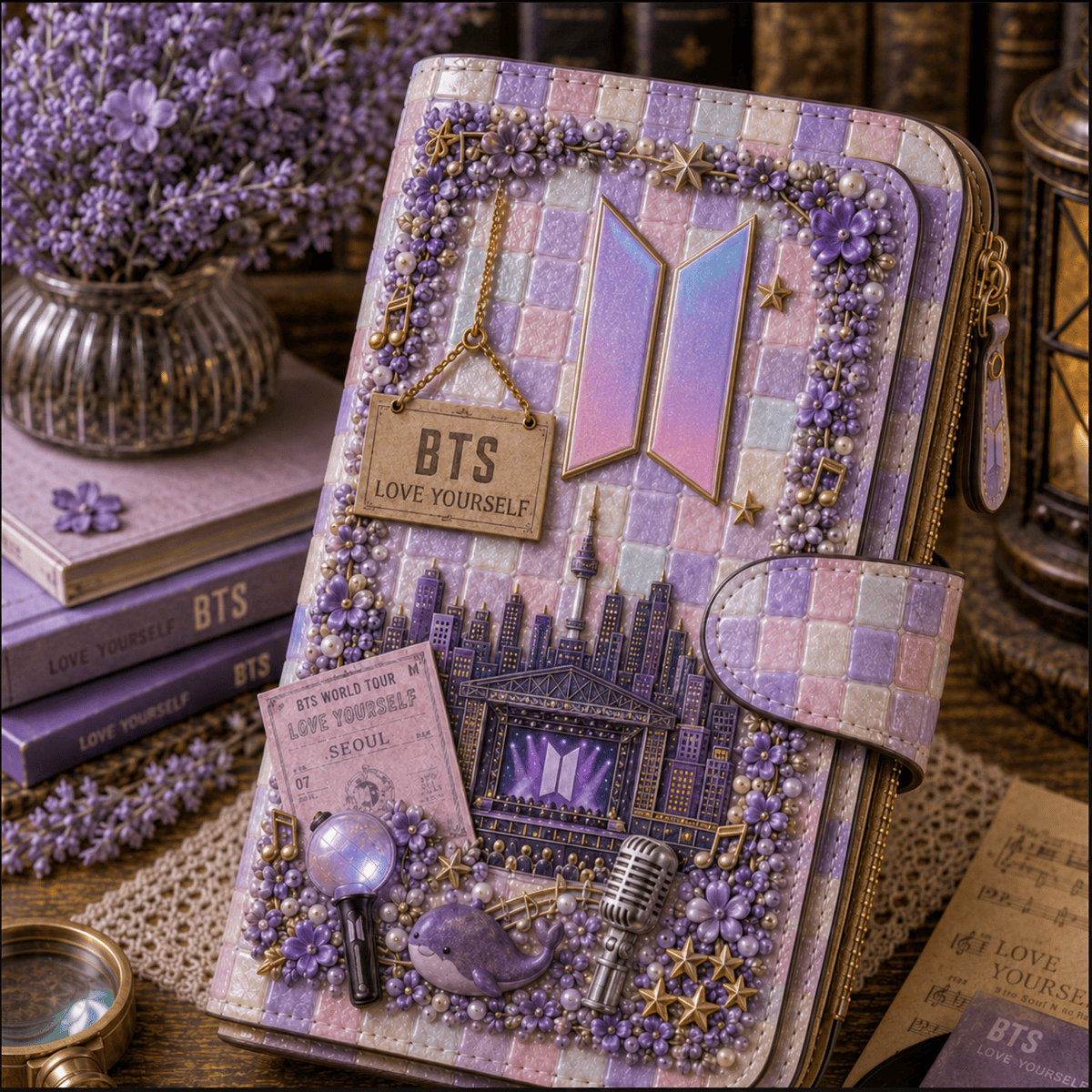 Premium BTS Embossed Wallet NTVA