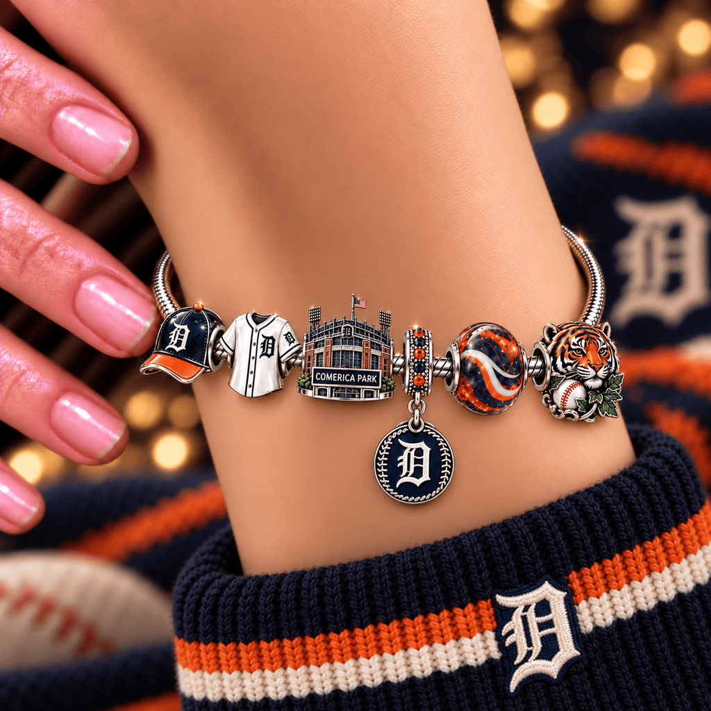 DTTG Silver Charm Bracelet Set NHVH