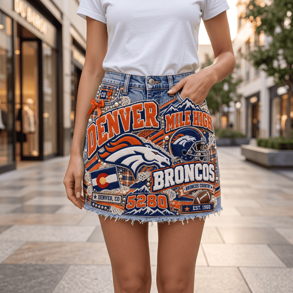 DVBC Embellished Denim Skirt NTKO