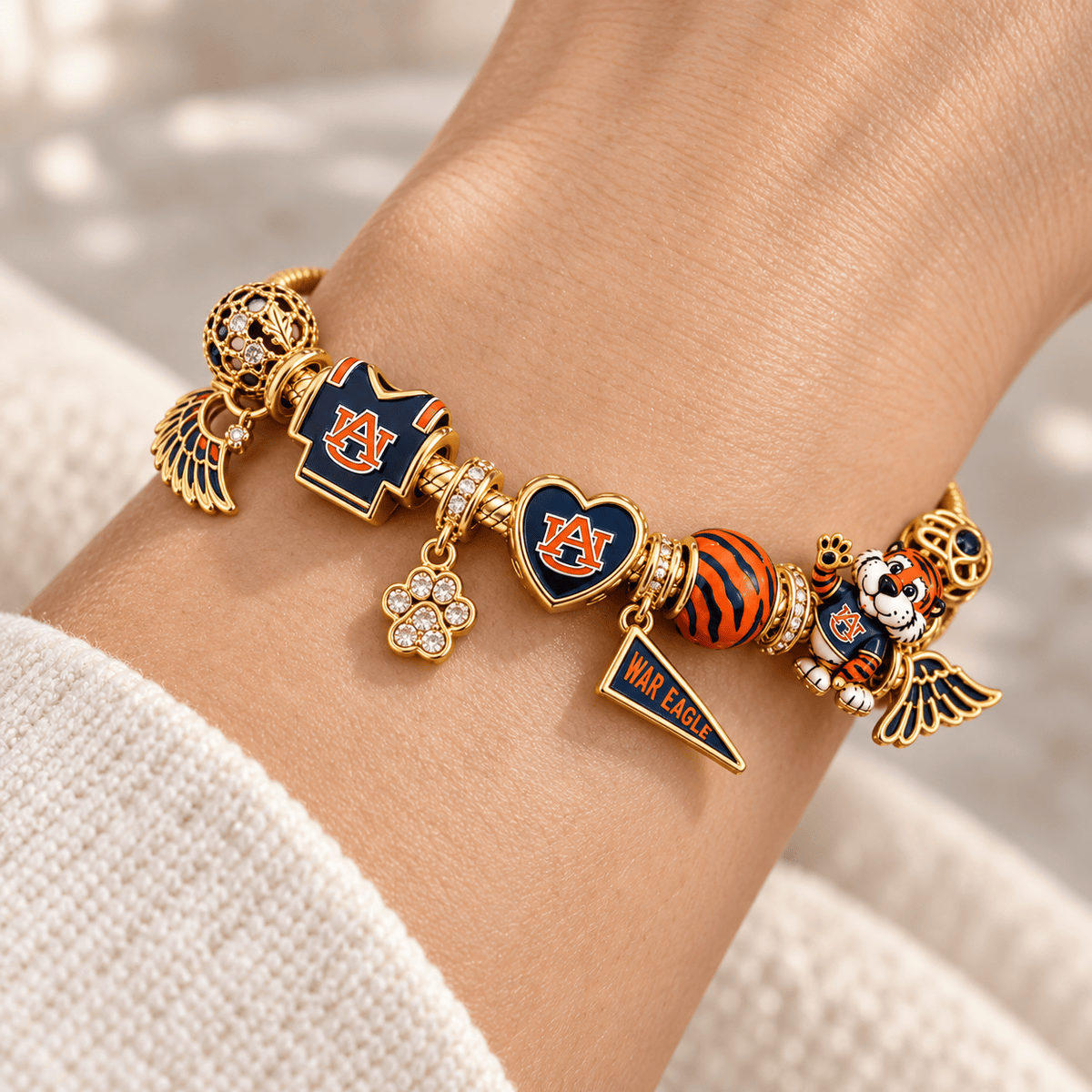 ABTG Gold Charm Bracelet Set PTKL