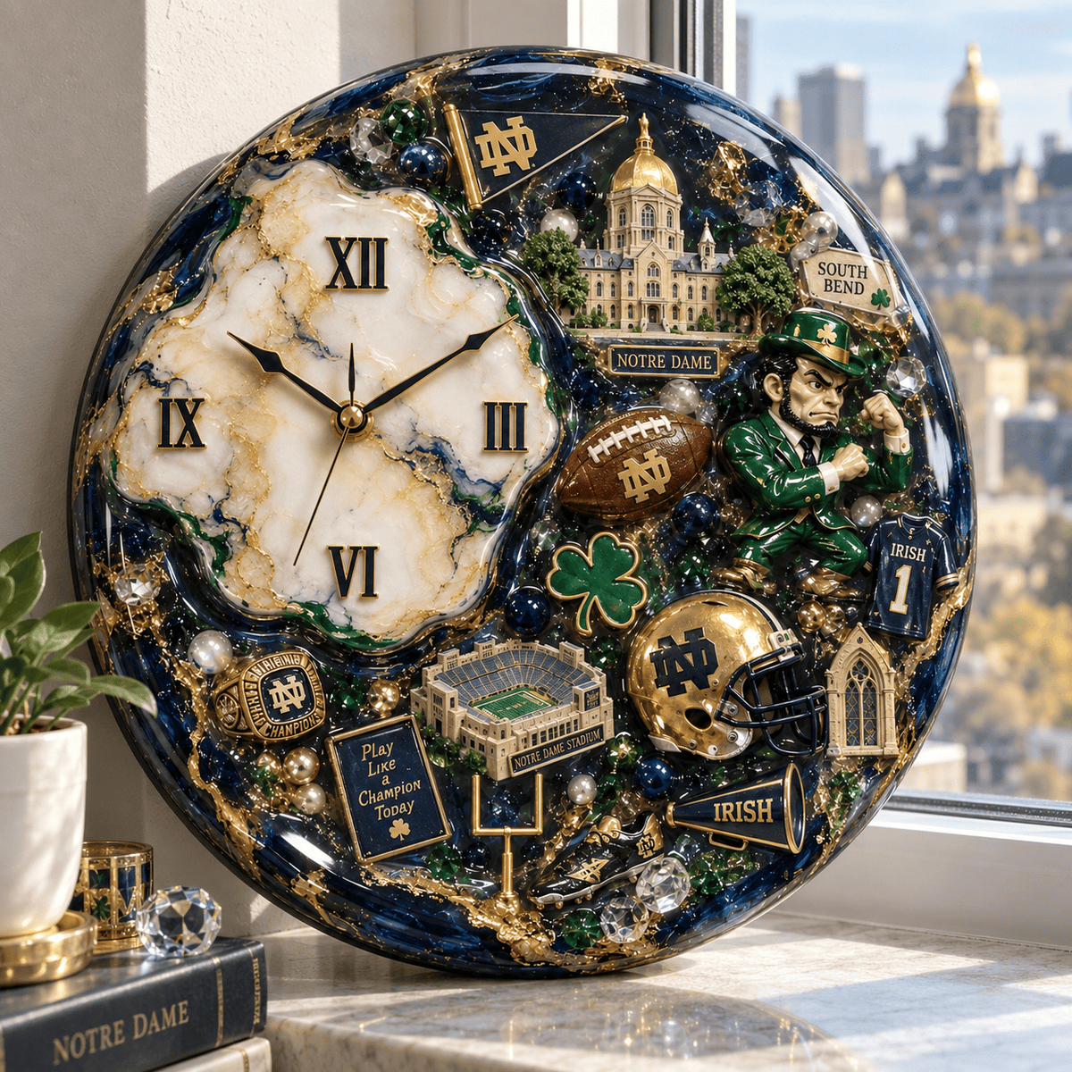 Premium NDFI Statement 3D Decorative Wall Clock HTTT