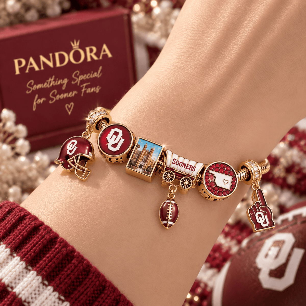 OSN Gold Charm Bracelet Set TTN