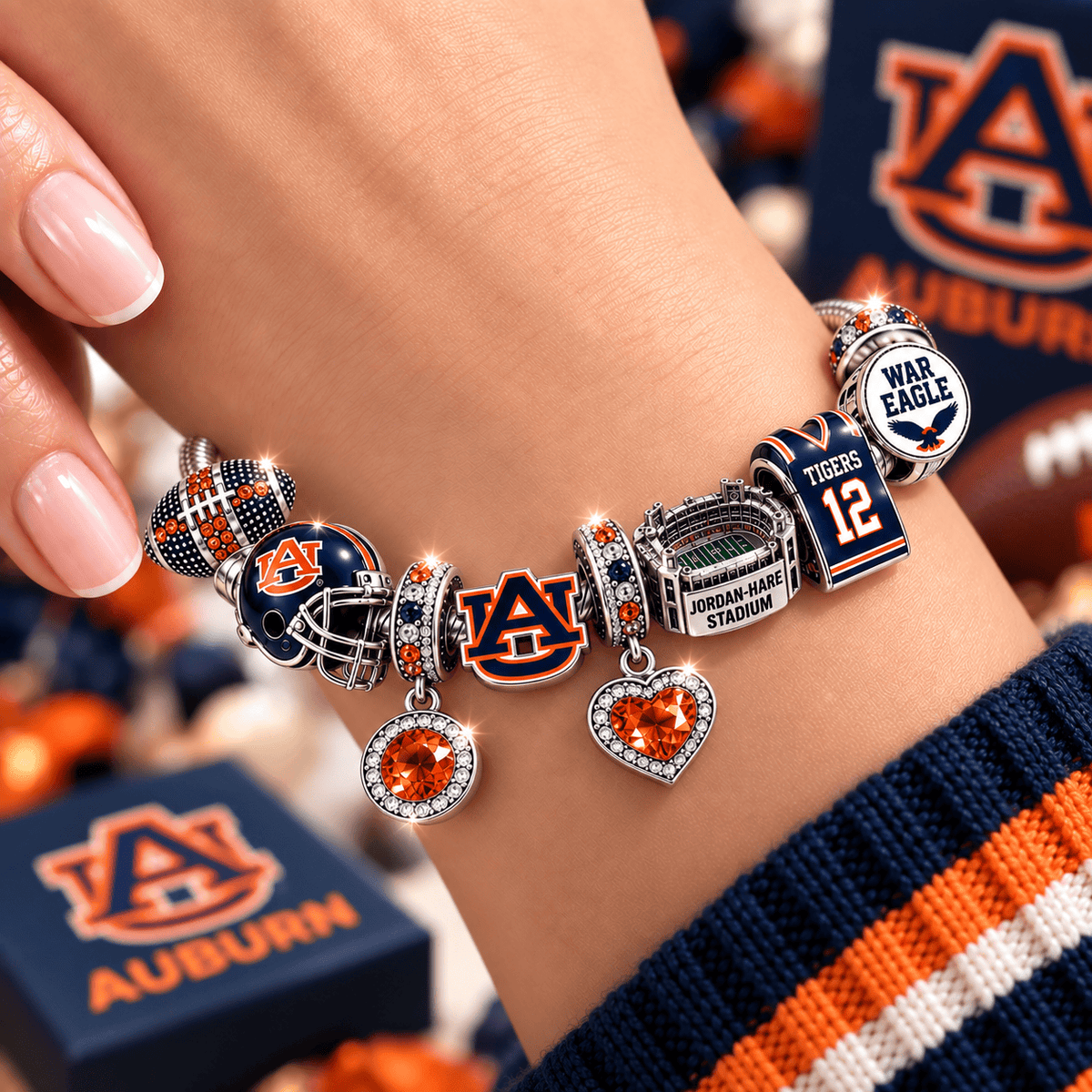 ABTG Silver Charm Bracelet Set BMD
